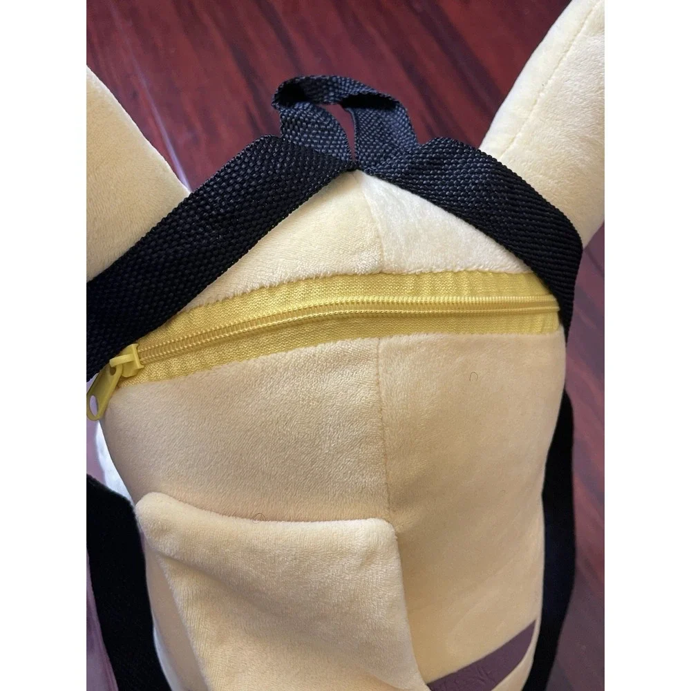 Pikachu Plush Backpack Pokémon Yellow Soft Kids Stuffed Bag 2015 Cute Preowned